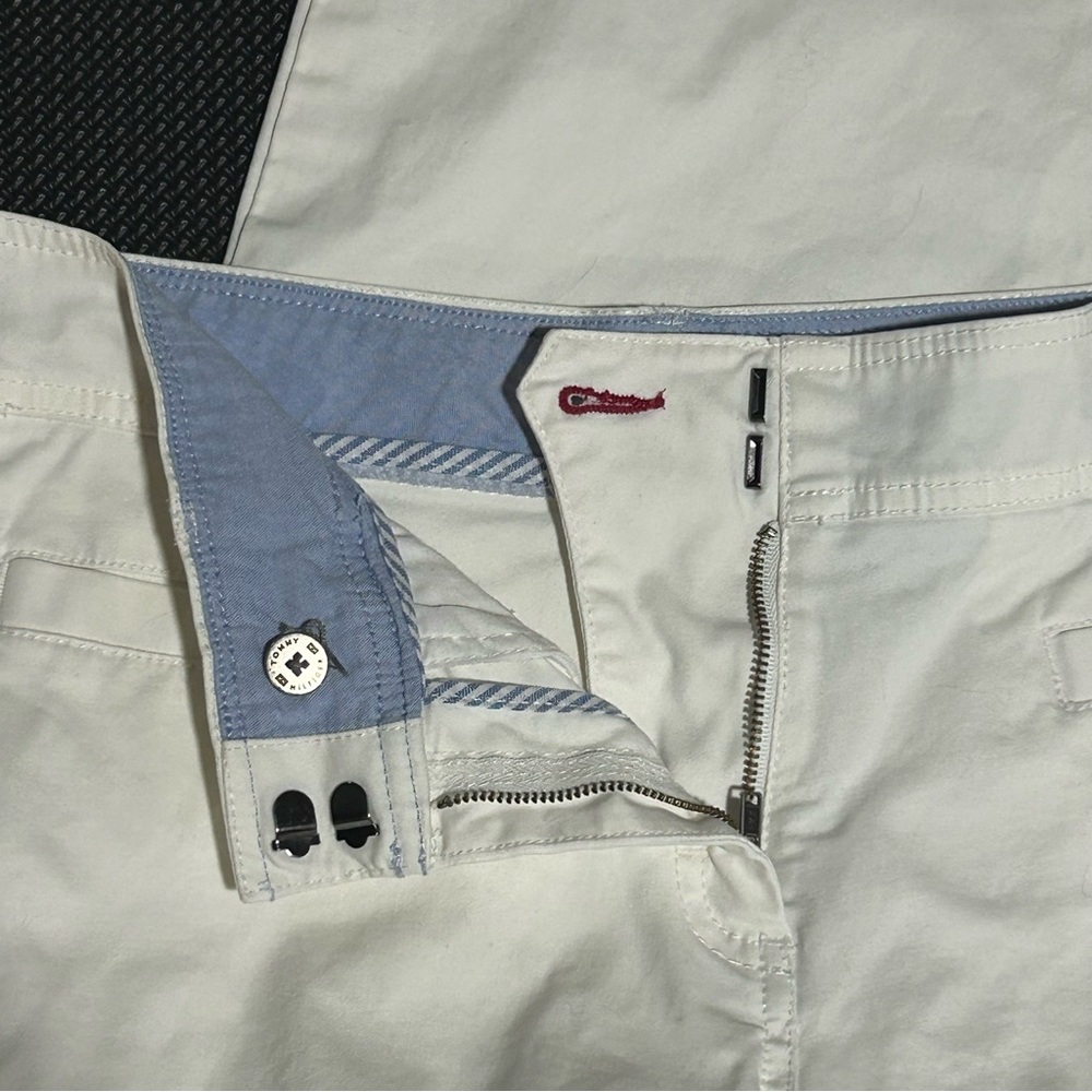 Tommy Hilfiger White Stretch Janie Fit, 8 - Picture 7 of 11